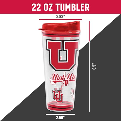 Image of Rico Industries NCAA College Double Wall Mayhem 16oz Or 20oz Tritan Tumbler W Lid