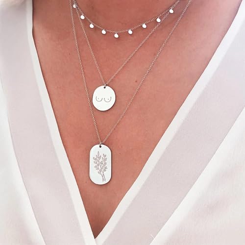 Collier carré pour femmes bijoux tendance avec chaîne de pendentif chic - 2