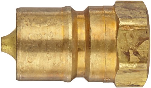 Image of Dixon Valve H6F6-B Brass ISO-B Interchange Hydraulic Fitting, Nipple, 3 /4 inch Coupling x 3 /4 inch - 14 NPTF Female