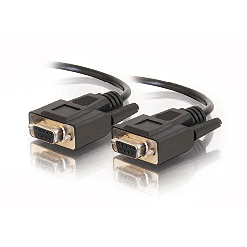 Image of C2G/Cables to Go 52036 DB9 F/F Serial RS232 Cable - Black (10 Feet)