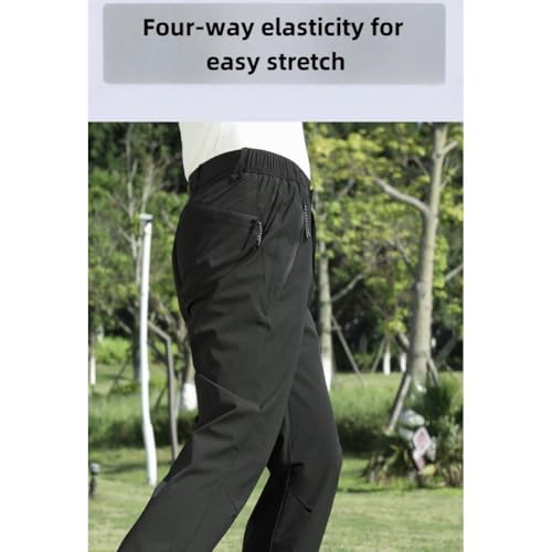 Timelessflex - Men's High Stretch Straight Fit Pants, Mens Golf Stretch Work Dress Pants, Lightweight Quick Dry Trousers3