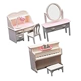 KOMBIUDA 1 Satz Klavier Tisch Modell für kinderspielzeug Puppenhaus-Badezimmer Dachziegel...