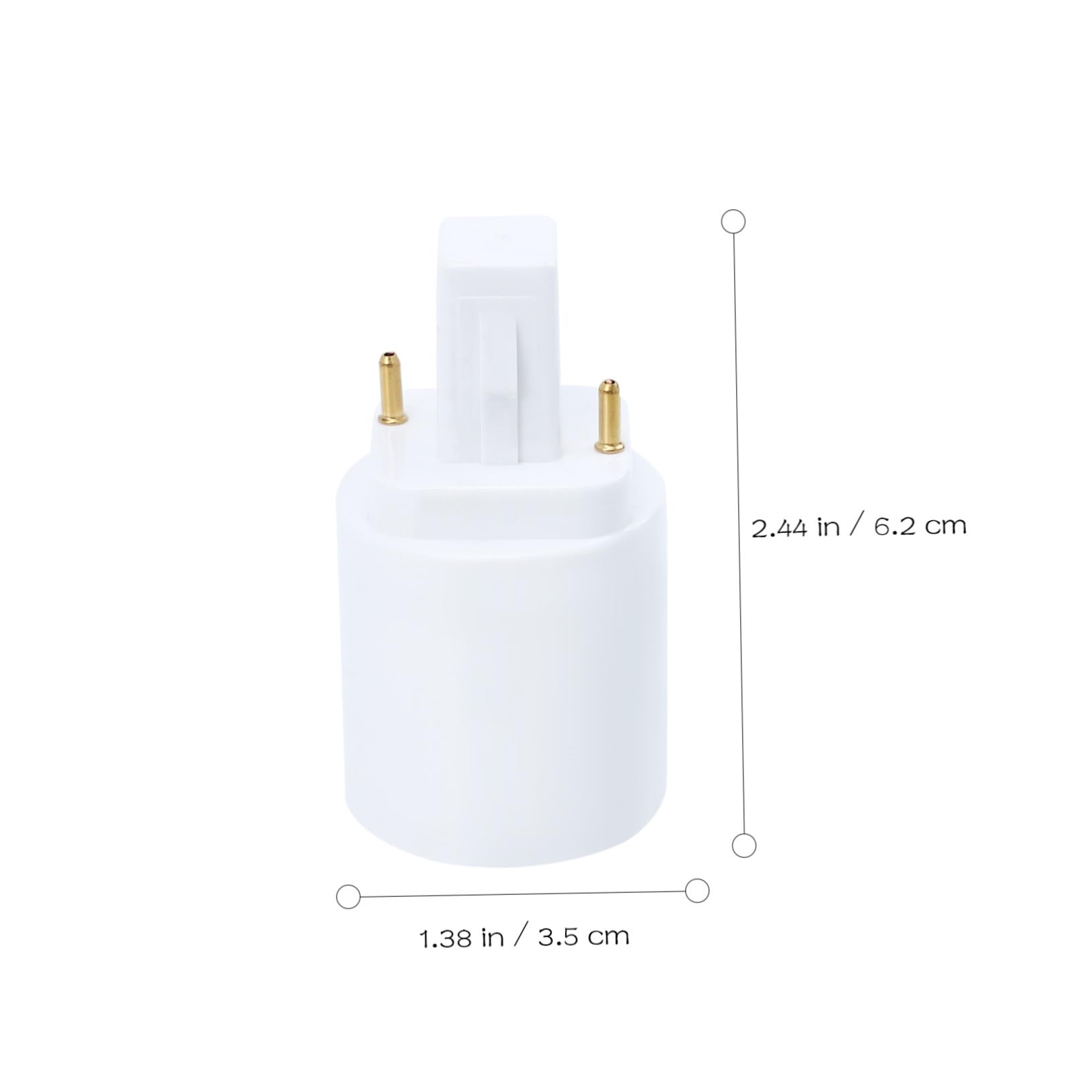 Adaptateur de Douille D'ampoule G24d vers E27 à 2 Broches 4 Pièces