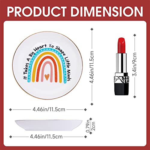 Teacher-Appreciation-Gifts-It-Takes-a-Big-Heart-to-Shape-Little-Minds-Teacher-Gifts-for-Women-Mothers-Day-End-of-the-Year-Back-to-School-Graduation-Retirement-Christmas-Gifts-Rainbow-Ring-Dish Teacher Appreciation Gifts It Takes a Big Heart to Shape Little Minds Teacher Gifts for Women Mothers Day End of the Year Back to School Graduation Retirement Christmas Gifts Rainbow Ring Dish