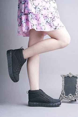 Image of Creattoes Premium Lace-Up Boots for Women & Girls - Fashionable, All-Day Comfort, Perfect for Casual & Outdoor Wear | CR08
