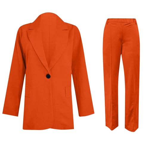 Women Suits 2 Piece Set Business Blazer Sets Women 2 Piece Outfits Casual Dressy Casual Plus Size Wide Pants Suit Set3