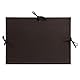 Clairefontaine 37115C Kraft Zeichenmappe (mit Bändern, Innenklappen, Rücken 30 mm, DIN A4+ innen: 24 x 32 cm, außen: 26 x 33 cm, ideal zur Aufbewahrung Ihrer Werke) schwarz