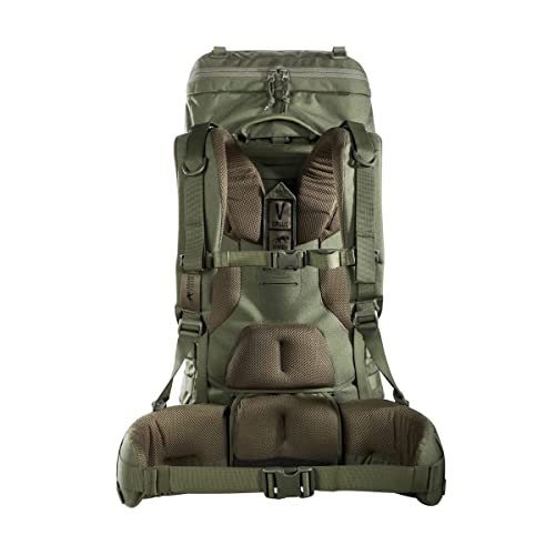 Foto von Tasmanian Tiger TT Base Pack 52 Modularer, erweiterbarer Einsatz-Rucksack 52L bis 65L Volumen, Trekking-Rucksack mit Molle-System und abnehmbarem Hüftgurt Olive