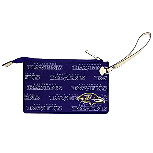 Image of Littlearth NFL Baltimore Ravens Victory Wristlet, Team Color, 9 inch x 6.5 inch | NFL
