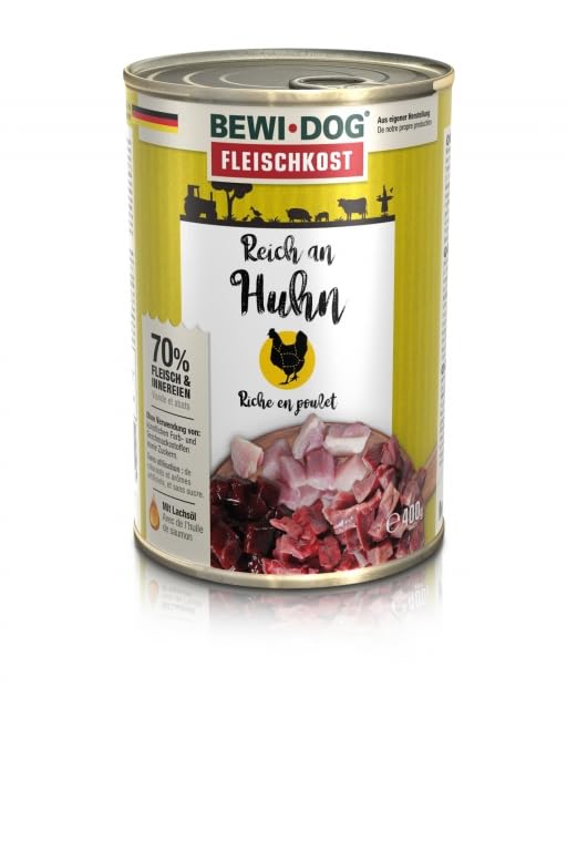 Bewi Dog Nourriture humide pour chiens 6 x 400 g (poulet)