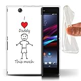Muster: Sohn/Ich Liebe Papa Stuff4 Gel TPU H³lle/Case f³r Sony Xperia Z Ultra/Sohn/Ich Liebe Papa Muster/Ich Liebe Meine Mumie Vati Kollektion
