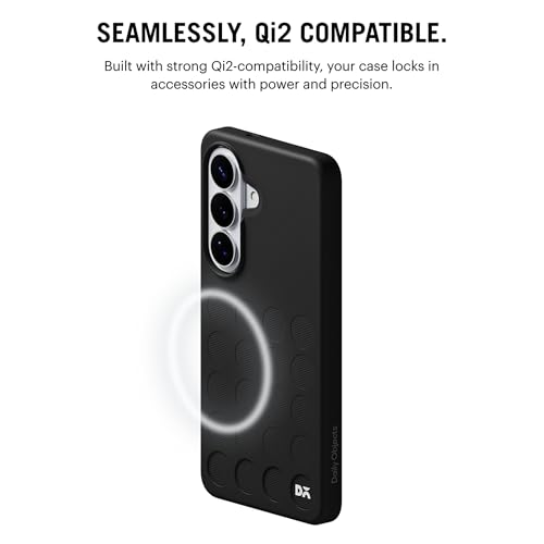 Image of DailyObjects Samsung Galaxy S26 Plus Stack Signature Magnetic Case Cover|Compatible with Magnetic|Camera & Body Protection|Shock /Scratch Proof|Dual Hybrid Protection| Wireless Charging - Carbon Black
