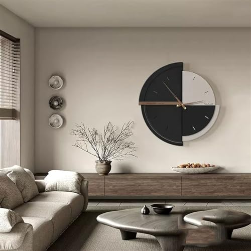Horloge murale rétro salon simple et moderne pour chambre à coucher