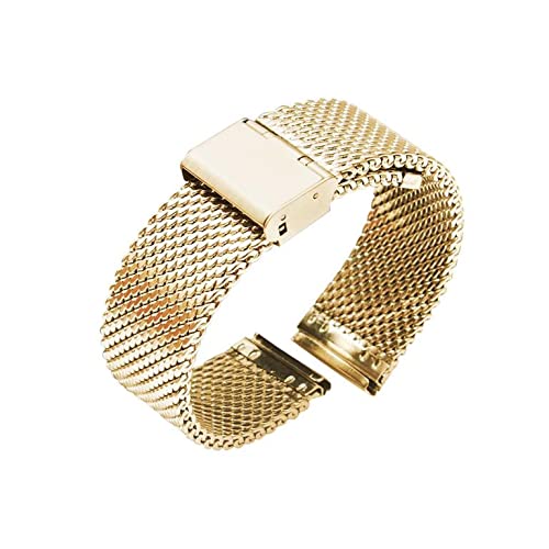 Bracelet de montre universel en acier inoxydable noir pour remplacer un bracelet usé facilement