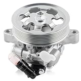 Farrme 21-5456 Power Steering Pump Fit for Honda Civic 2006-2011 1.8L L4 Automotive Replacement Power Steering Pumps with Pulley 55-5822, 56110-RNA-A01, 36-215668 Power Assist Pump