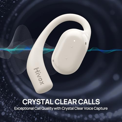 Hivox Open Ear Earbuds,Wireless Headphones with Earhooks,Earphones Wireless Bluetooth Air Conduction,Ultra-Comfort,Clear Calls,30H Playtime,IP54 Waterproof by Hivox - Used condition - Image 5