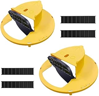 Mouse Trap Bucket Lid (2 Packs) - Flip Bucket Lid Mouse Trap, Humane Mouse / Mice / Rat Trap for Indoor / Outdoor / Garage / Patio / Chicken Coop