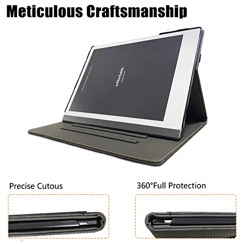 E Net-Case Slim Case For Remarkable 2 Digital Paper Tablet 10.3 Inch (2020 Released) - New Upgrated Design Cover For Remarkable 2 10.3 Inch Digital Paper With Pencil Holder-Black #TOP4