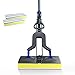 Produktbild MASTERTOP Bodenwischer Set mit Teleskopstiel (130cm) und 2 PVA Schwamm Wischkopf, Super saugstark Schwamm Mop mit einziehbar Stiel, Wischmopp mit auswringfunktion für Bodenreinigung
