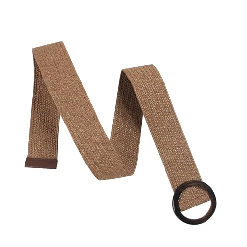 Straw Woven Elastic Belt for Women Wide Stretch Waist Belts3