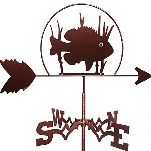 Metal Weather Vane - Outdoor Weather Vane with Roof Mount