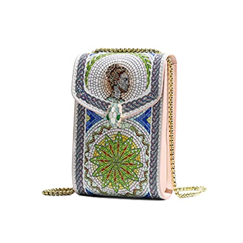 Image of Cell phone female crossbody bag ancient Roman style bag multicolor purse women's most suitable smartphone gift for girls