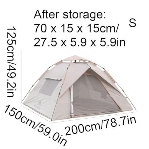 Carpa automática pop-up portátil para camping al aire libre miniatura 2