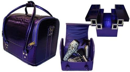 Beauty Tools Beauty Case Purple Croc Effect