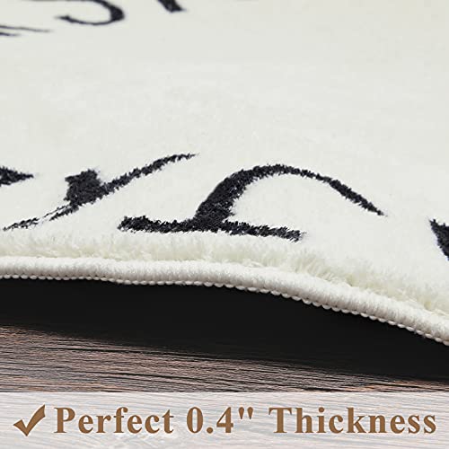 Topotdor Round Kids Play Rug Alphabet Nursery Area Rug Extra Large Soft Crawling Play Mat For Children Toddlers Bedroom (40 Inch, Beige) #TOP1