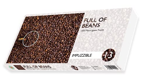 Impuzzibles - 1000 Piece Jigsaw Puzzle for Adults - 66cm X 50cm, Hard Jigsaw Puzzles, Impossible Jigsaw Puzzles, Challenging Puzzles (Full of Beans)