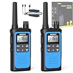 NXGKET Walkie Talkie Profesional Recargable,PMR 44...: 【BATERÍA RECARGABLE DE IONES DE LITIO Y LARGA ESPERA】Nuestros walkie talkie recargables están equipados con baterías de polímero de litio recargables integradas de 1800 mAh y un cable de carga USB tipo C,que se pueden utilizar durante 1 día con una c...