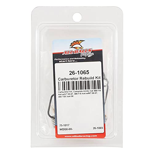 All Balls Racing 26-1065 Carburetor Rebuild Kit Compatible with/Replacement For Arctic Cat 400 FIS 4x4 w/AT, 400 FIS 4x4 w/MT 2006-2007, 400 TBX 4x4 w/AT 2006 by All Balls - Used condition - Image 4