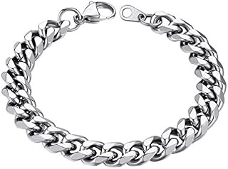 PROSTEEL Mens Chain Bracelet 3/6/9/12MM Width, 16+5 /19CM Length, 316L Stainless Steel/Gold Tone/Black (Send Gift Box)