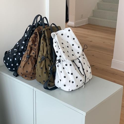 Mochilas para mujeres cómodas bolsos pequeños con cordón impermeables 7