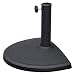 International Caravan YF-BB012-BK-IC Furniture Piece Compound Resin Half-Round Umbrella Stand