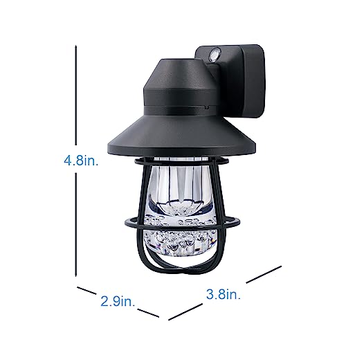 Image of GE Vintage LED Night Light, Plug-in, Dusk to Dawn Sensor, Farmhouse Decor, Mood Lighting, Home Decor, Ambient Lighting, LED Lights for Bedroom, Bathroom, Kitchen, Hallway, 38628, Black, 1 Pack