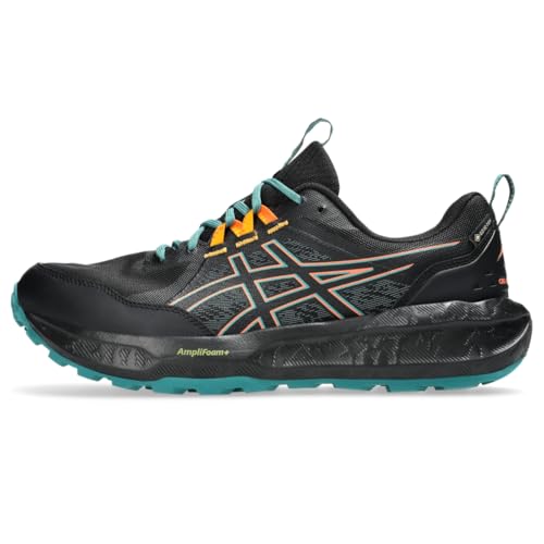 ASICS Men's Gel-Sonoma 8 GTX Running Shoes, 12, Black/Rainy Lake