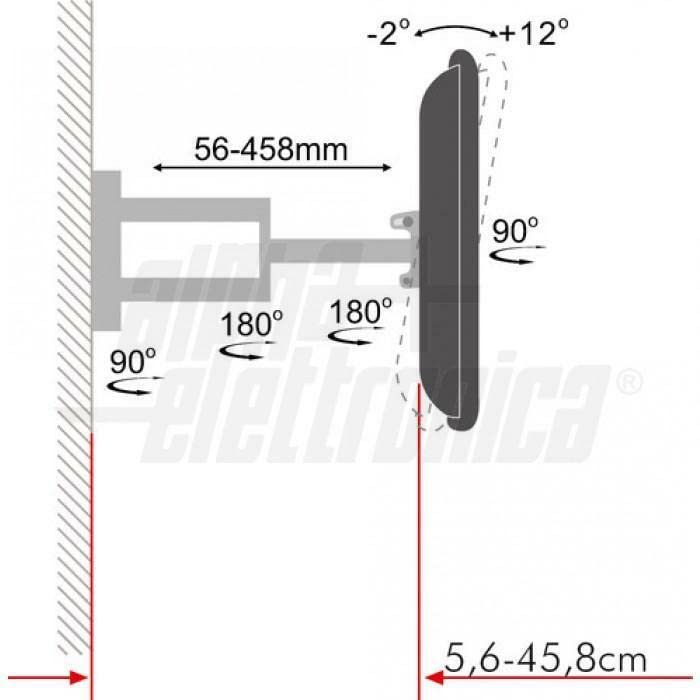 SUPPORTO UNIVERSALE TV 40"-80"