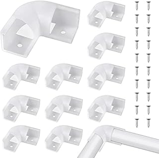 12Pcs 90 Degrees Corner Connectors 90 Degree Led Channel Corner Connector L-Shape Led Channel Corner Connectors with 24Pcs Screws for 16mm V Shape LED Strip Aluminum Channels or Led Aluminum Profile