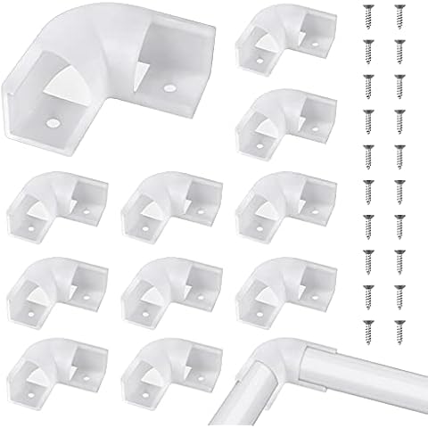 Dasyusuo 12Pcs 90 °Conectores Tiras LED L- Forma Conector Esquina Cover