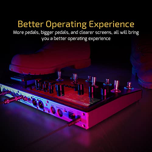 valeton gp-200 multi-effects guitarbass pedal with expression fx loop midi amp modeling ir cab simulation stereo usb interface