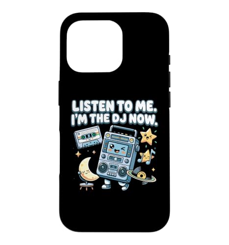 Funny Listen To Me Im The DJ Now Boombox �J���C�C���y���D�� �X�}�z�P�[�X iPhone 16 Pro �p