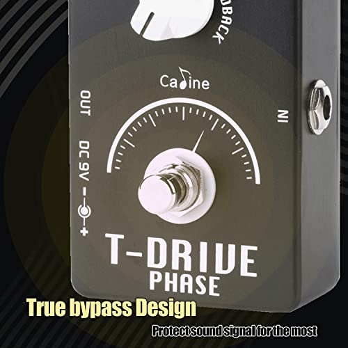 Caline Analog Guitar Phaser Pedal With Precise Classic Phase Effects True Bypass #TOP6