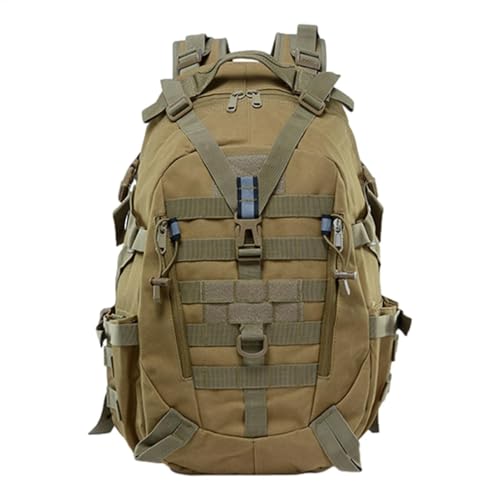 Mochila de camping – 35 L para hombre, mochila impermeable para universidad, trabajo, escuela, caza, senderismo, deportes, viajes, caqui, Refer to description