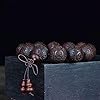 Bodhi-Perlenarmband, Natürliches Holzperlenarmband, tibetisch-buddhistisches Meditations-Mala-Gebet, 2 cm, Palisanderperlen, for Männer und Frauen, elastischer Schmuck, Jahrestag, Geburtstag, Zubehör #2