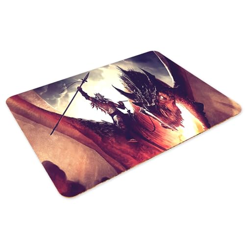 Sets de table souples en liège avec motif dragon fantastique