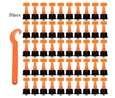 MAXMANTile System with Pliers and Rubber Mallet, 1000 Piece Gasket Clamp 200 Piece Reusable Wedges, Straightening Tool Kit for Stone Installation (1/16 inch gasket)