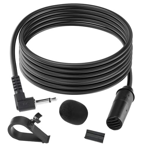 Micrófono Estéreo para Coche de 3.5mm, Radio de Coche Externo Bluetooth, Cable de 3m, Micrófono...