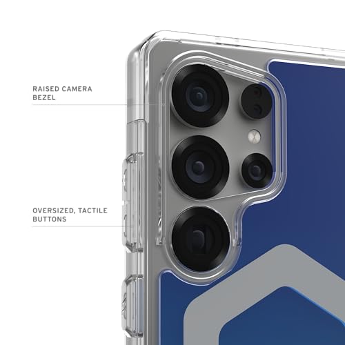 Image of URBAN ARMOR GEAR UAG Designed for Samsung Galaxy S25 Ultra Case 6.9 inch Plyo Pro - Compatible with Magnetic Charging Translucent Rugged Military Drop Tested Protective Cover, Blue Ombre