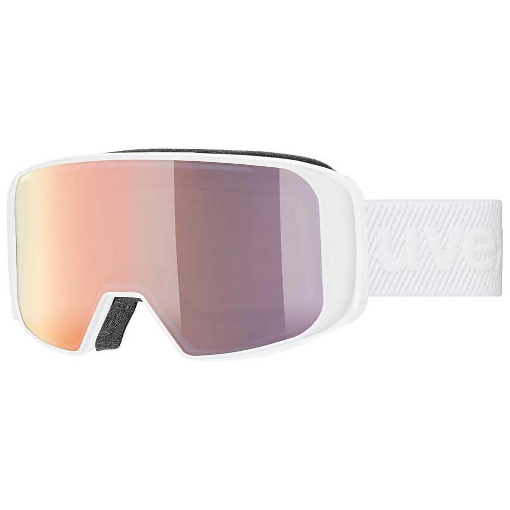 Uvex Unisex-Adult, saga TO ski goggles, white/rose-LGL, one size